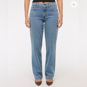 Abercrombie & Fitch Blue Straight Leg Jeans